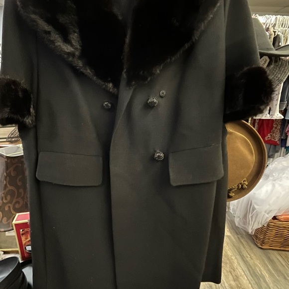 MARTHA PALM BEACH VTG BLACK COAT - Picture 7 of 9